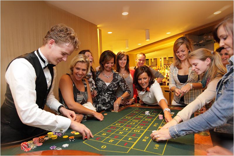 roulette tafel van casino arrangement